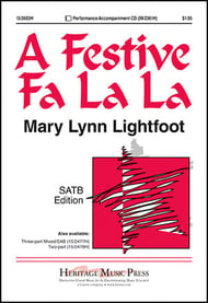 A Festive Fa La La SATB choral sheet music cover Thumbnail